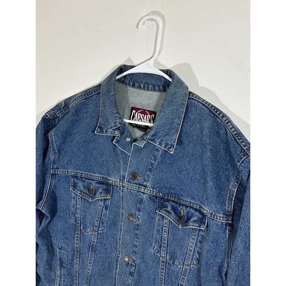 VTG 1997 Denim Jacket Oscar Dela Hoya Hector Macho Camacho Caesars Palace Boxing - Picture 9 of 16